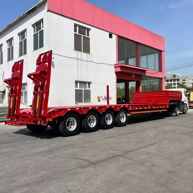 3-axlad Lowboy semitrailer
