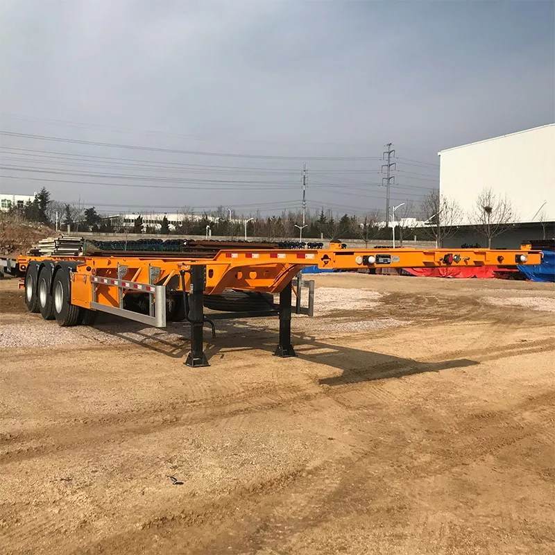 Gooseneck Skelett Container Semi-Trailer