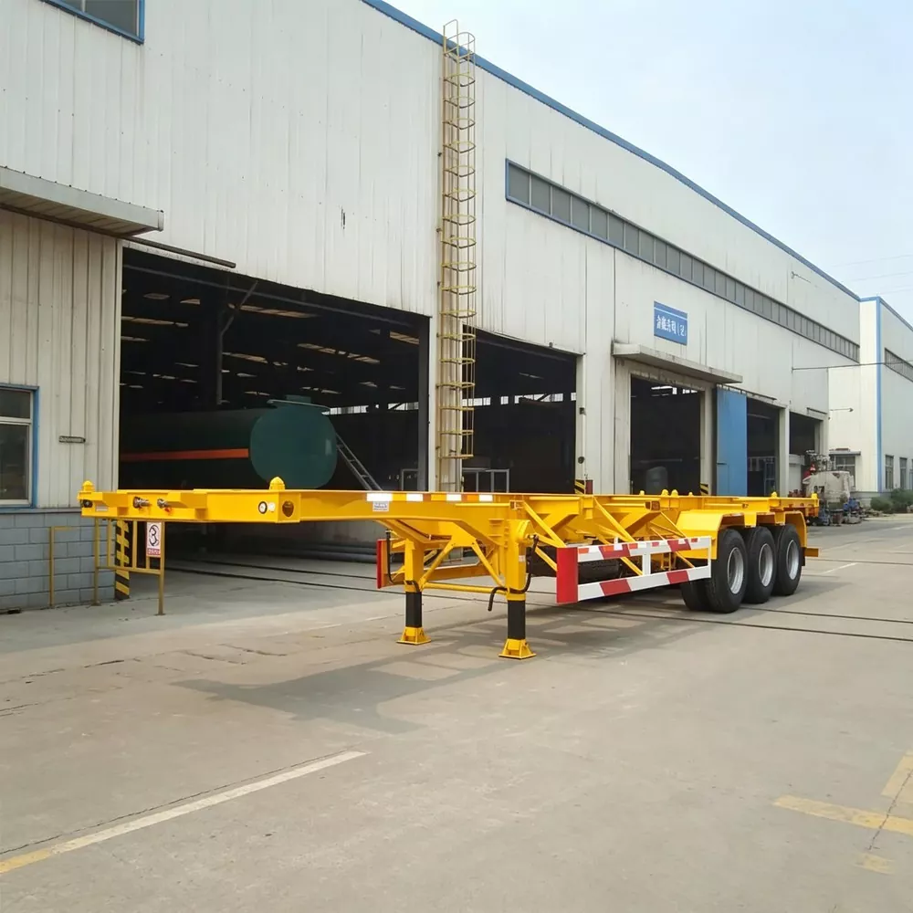 Standard skelettcontainer semitrailer