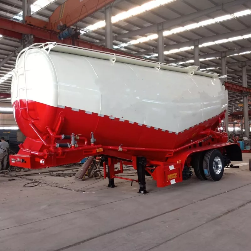 Vertikal pulvertank semitrailer